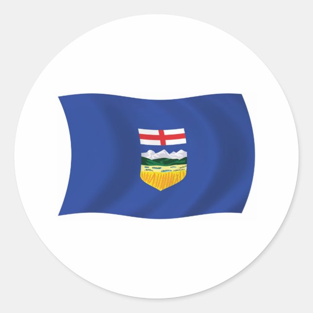 Alberta Flag Sticker (Vorderseite)