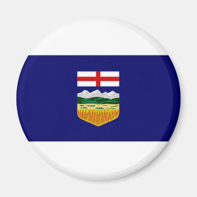 Alberta-Flagge Kanada Magnet (Vorne)