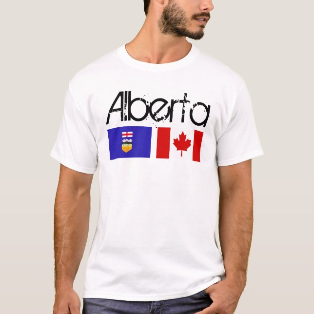 Alberta-Flaggen-Shirt T-Shirt (Vorderseite)