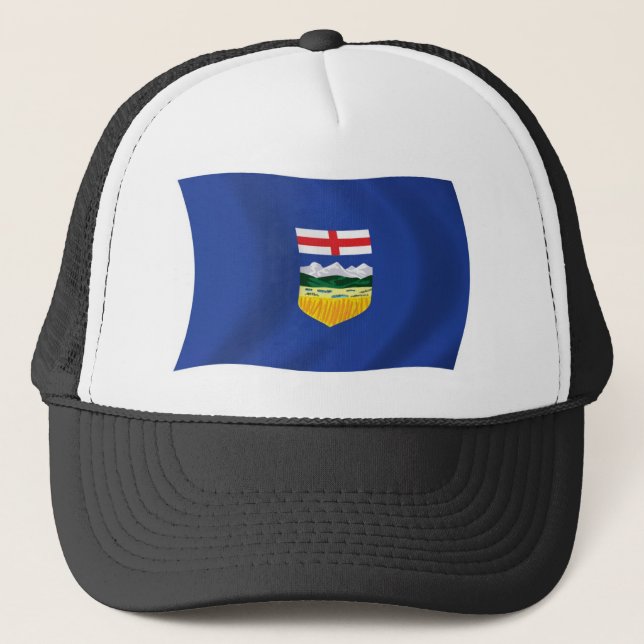 Alberta-Flaggenmütze Truckerkappe (Vorderseite)
