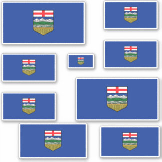 Alberta Flags Graphic Aufkleber