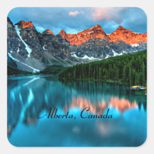 Alberta, Kanada Quadratischer Aufkleber