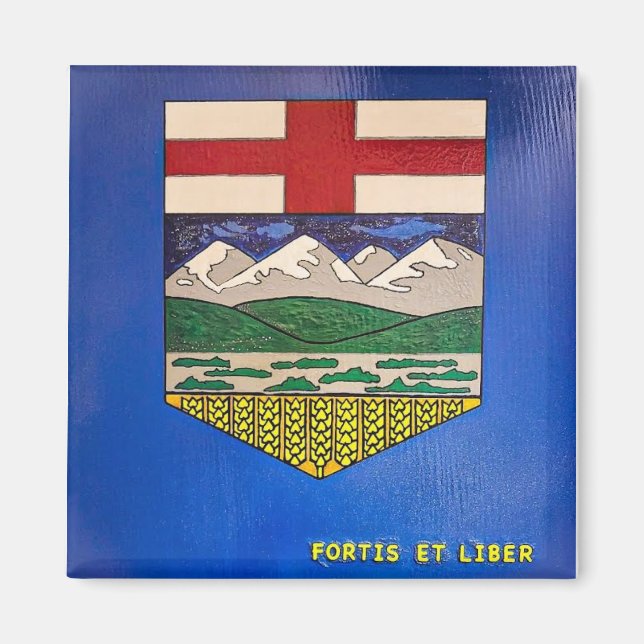 Alberta-Malerflagge Magnet (Vorne)