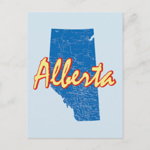 Alberta Postkarte