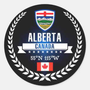 Alberta Runder Aufkleber