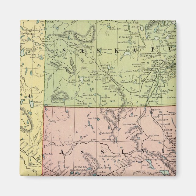 Alberta, Saskatchewan Magnet (Vorne)