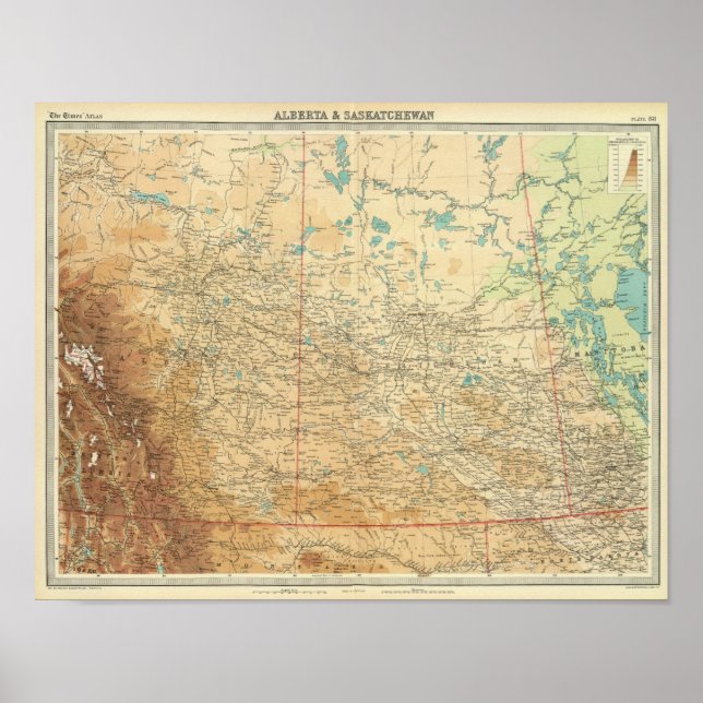 Alberta & Saskatchewan Poster (Vorne)