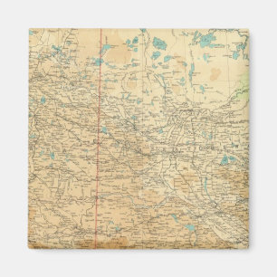 Alberta und Saskatchewan Magnet