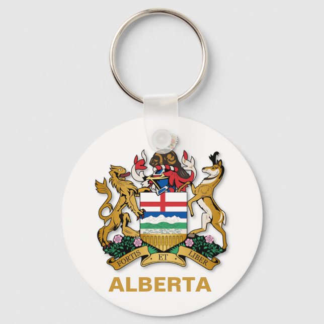 Alberta-Wappen Schlüsselanhänger (Vorderseite)