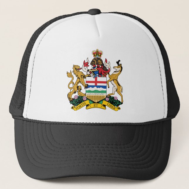 Alberta-Wappen Truckerkappe (Vorderseite)