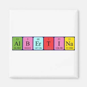 Albertina-Magnet für periodische Tabellennamen Magnet