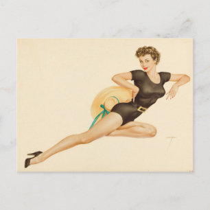Alberto Vargas Vintage Pin-up Postkarte