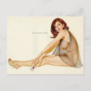 Alberto Vargas Vintage Pin-up Postkarte