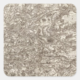 Albi Quadratischer Aufkleber