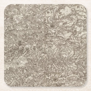 Albi Rechteckiger Pappuntersetzer