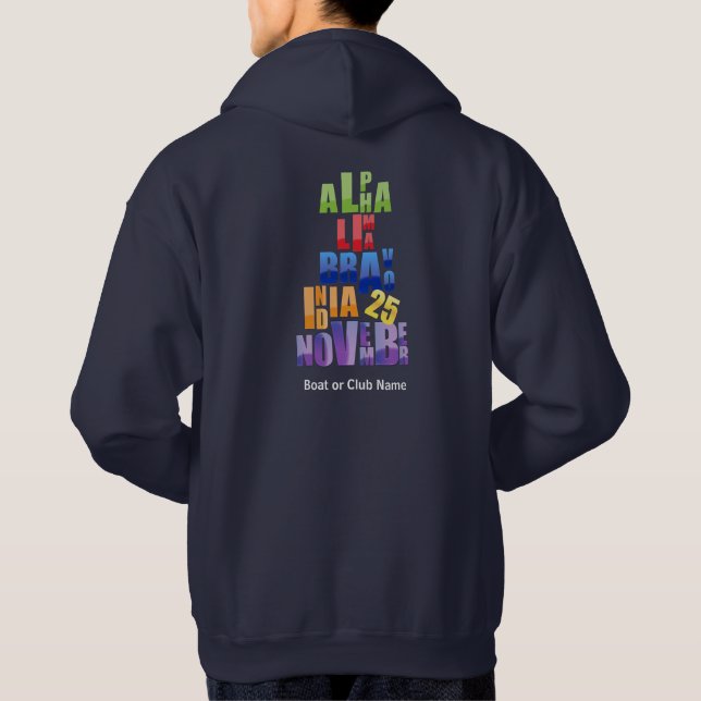 Albin 25 Phonetic Alphabet Hoodie (Rückseite)