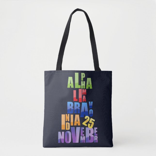 Albin 25 Phonetische Alphabet Tasche (Vorderseite)
