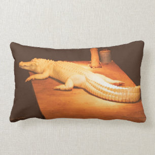 Albino-Alligatorkissen Lendenkissen