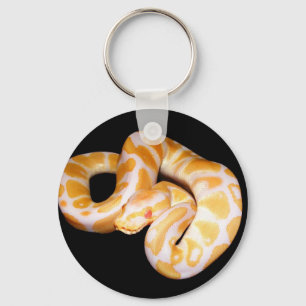Albino-Ball-Pythonschlange Schlüsselanhänger