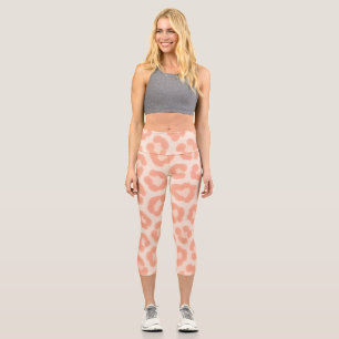 Albino-Cheetah-Print-Leggings   Rosé & Creme Anim Capri Leggings