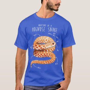 Albino Hognose Schlange Anatomie 1 T-Shirt