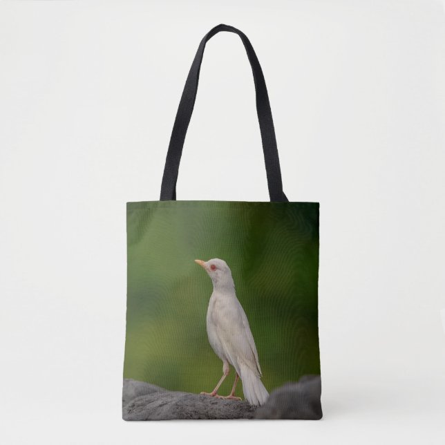 Albino Robin in Crown Point Tasche (Vorderseite)