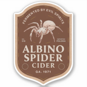 Albino Spider Cider Label