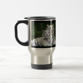 Albino-Tiger-Pendler-Reise-Tasse Reisebecher