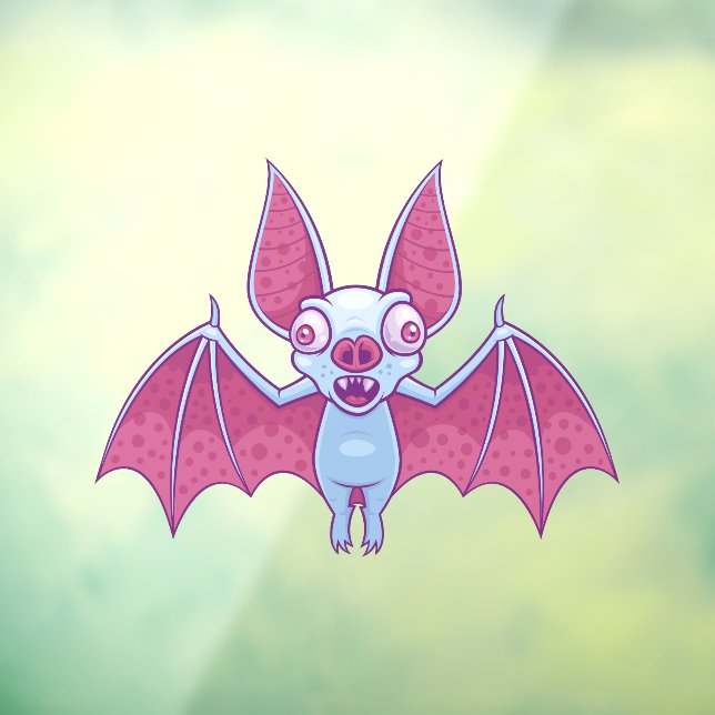Albino Vampire Bat Fensteraufkleber (Blatt 3)
