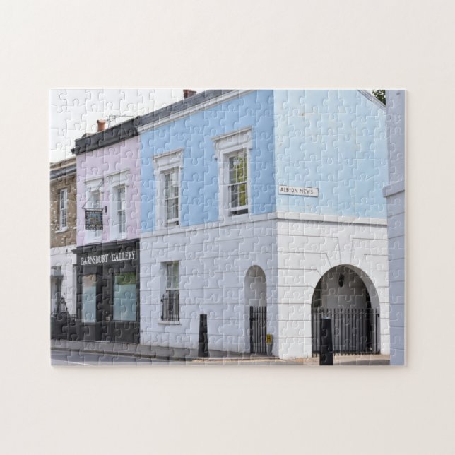 Albion Mews Pastel Houses Islington London England (Horizontal)