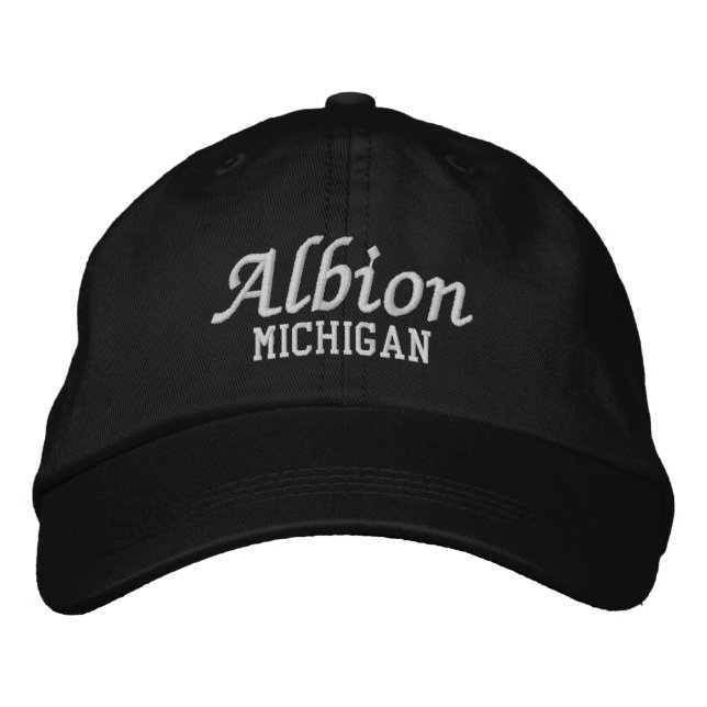 Albion Michigan Casquette de baseball brodé (Devant)