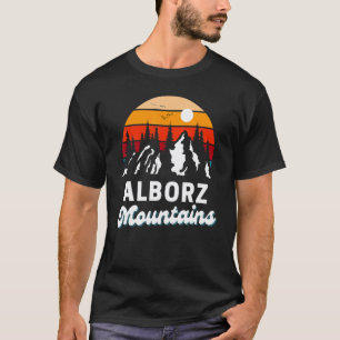 Alborz-Gebirge Outdoor-Wandern Natur Retro-Souveni T-Shirt