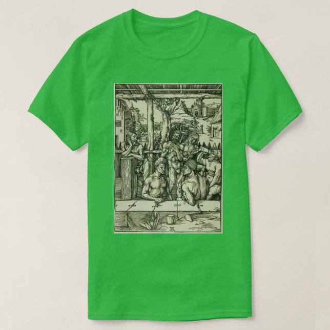 Albrecht Drer The Menx27s Bath 1497 T-Shirt (Design vorne)