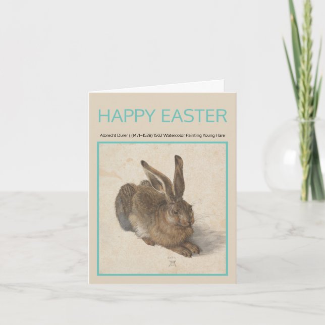 Albrecht Dürer 1502 HARE Osterkarte Karte (Vorderseite)