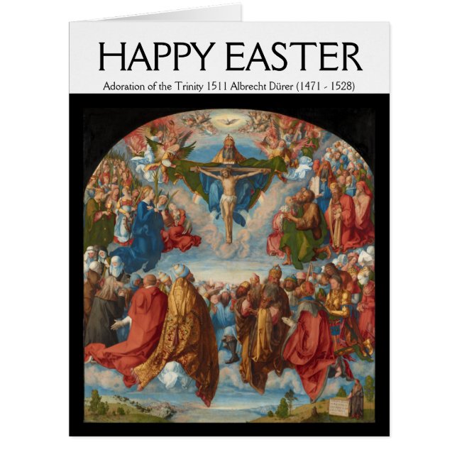 Albrecht Dürer 1511 Adoration de la Trinité (Devant)