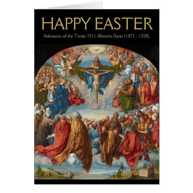 Albrecht Dürer 1511 Bewunderung der Dreifaltigkeit (Vorne)