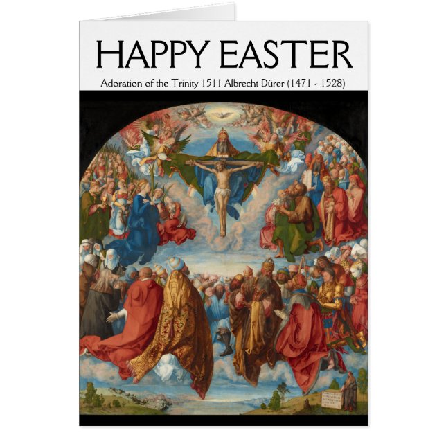 Albrecht Dürer 1511 Bewunderung der Dreifaltigkeit (Vorne)