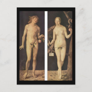 Albrecht Dürer Adam und Eva Postkarte
