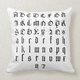 Albrecht Durer Alphabet Kissen
