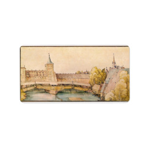 Albrecht Durer - das trockene Bar in Nürnberg Adressaufkleber