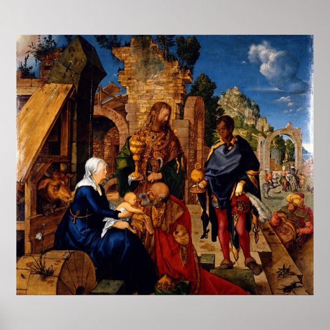 Albrecht Durer Die Verehrung der Magi Poster (Vorne)