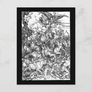 Albrecht Dürer Die vier Apokalyptischen Reiter Postkarte