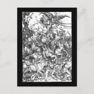 Albrecht Dürer Die vier Apokalyptischen Reiter Postkarte