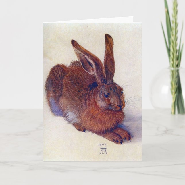 Albrecht Durer - Field hare Karte (Vorderseite)
