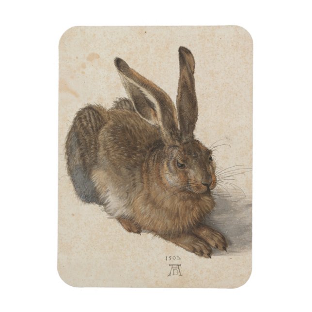 Albrecht Dürer - Hare Magnet (Vertikal)