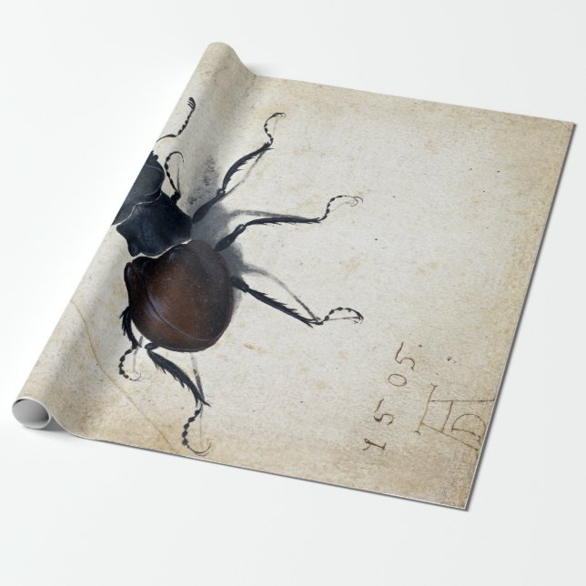 Albrecht Dürer-Hirsch-Käfer Geschenkpapier (Ungerollt)