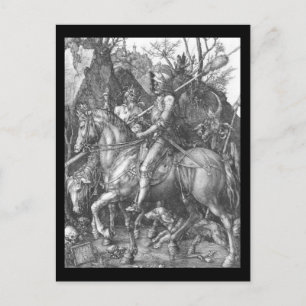 Albrecht Dürer Ritter, Tod und Teufel Postkarte