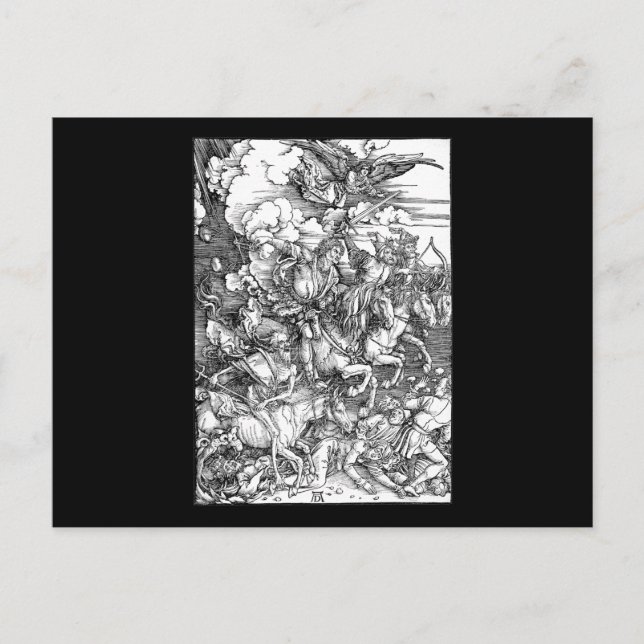 Albrecht Durer The Four Horsemen of the Apokalypse Postkarte (Vorderseite)
