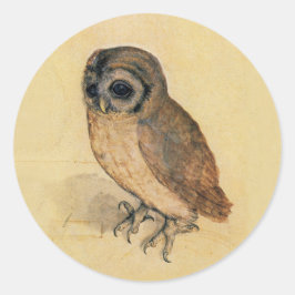 Albrecht Durer The Little Owl Runder Aufkleber