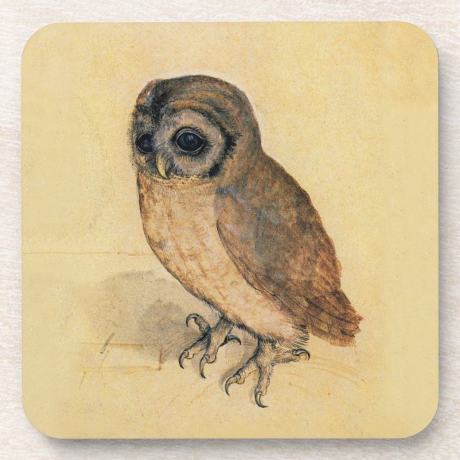 Albrecht Durer The Little Owl Untersetzer (Vorderseite)